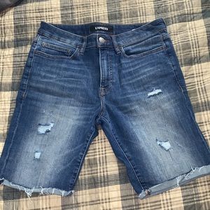 Express Men’s Jean Shorts Hyper Stretch Slim Fit